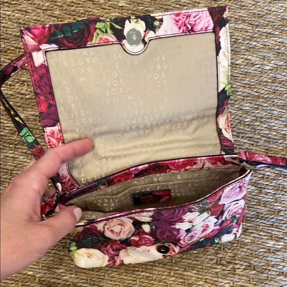 Kate Spade Rose Print Crossbody Bag - Picture 4 of 7